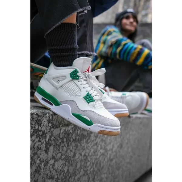 Imported Nike Air Jordan Retro 4 Pine Green Shoes For Men (QT68)