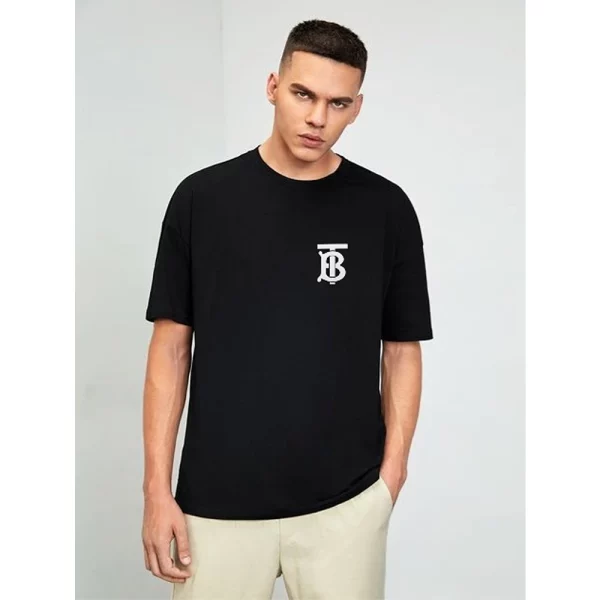 Imported Cotton Burberry T-shirt for Men,Black (WA2008)