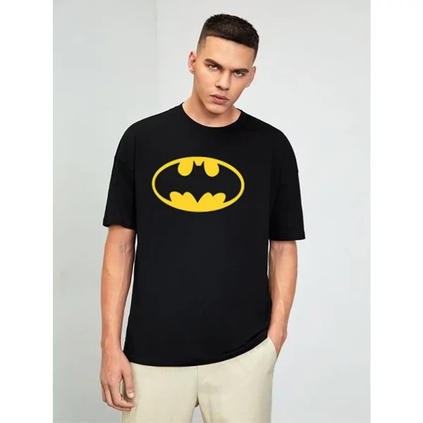 Imported Cotton Batman T-shirt for Men,Black (WA2028)