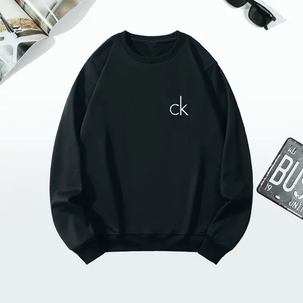 Premium Cotton Round Neck Calvin klein Sweatshirt for Men, Black (WA1003)