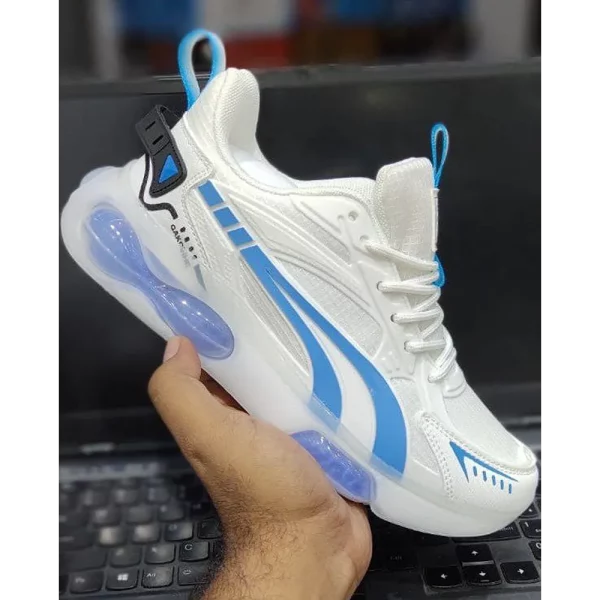 Premium Air White Blue Sports Jelly Shoes For Men (CIL16)