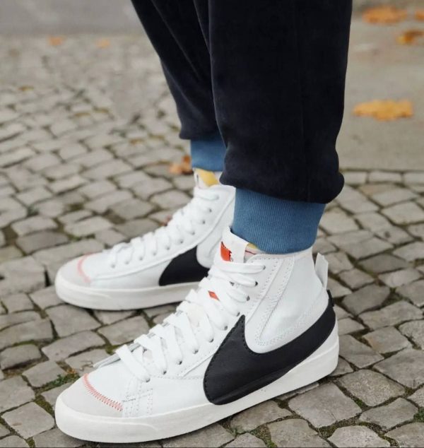 Premium Nike Mid Blazer 77 Jumbo White Shoes For Men (UF251) - Image 2