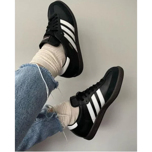 Premium Adidas Samba Black Shoes For Men (UF257) - Image 3