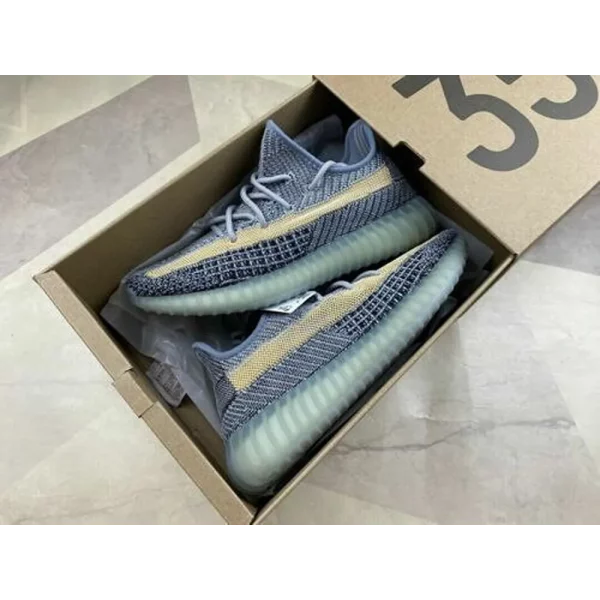 Premium Adidas Yeezy 350 V2 Ash Blue Shoes For Men (UF265) - Image 2