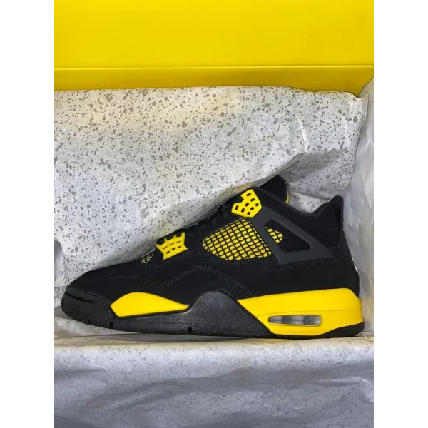 Premium Nike Air Jordan Retro 4 Thunder Yellow Shoes For Men (UF267) - Image 2