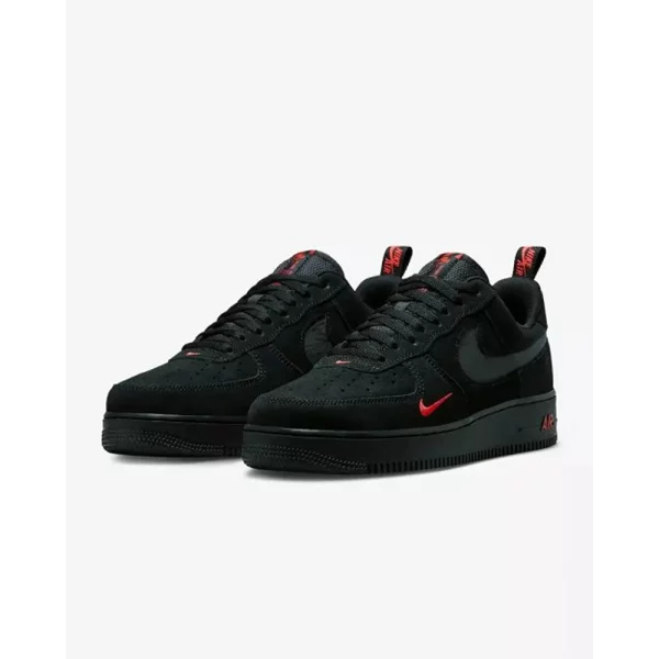 Premium Airforce 1 Multi Swoosh Black Crimson Shoes For Men (SFS2017) - Image 2