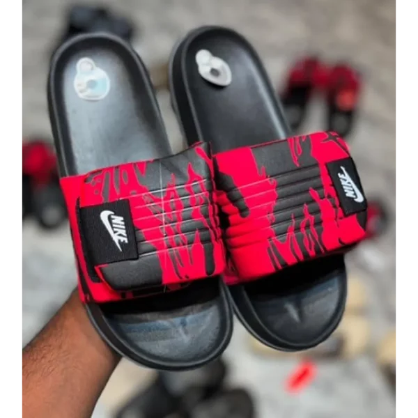 Premium Nike Off Court Adjust Camo Red Slide For Men (BSF2005)